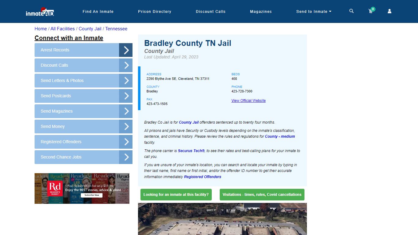 Bradley County TN Jail - Inmate Locator - Cleveland, TN